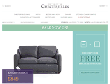 Tablet Screenshot of distinctivechesterfields.com